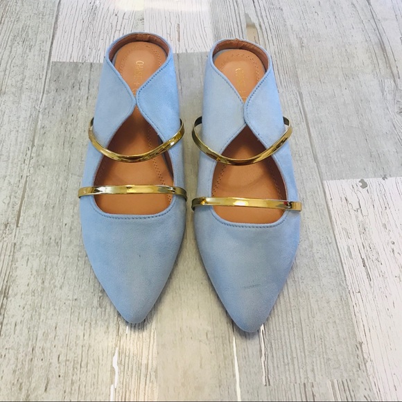 Chase + Chloe Shoes - ⭐️ WOMENS Pointy Toe POWDER BLUE Suede Flat